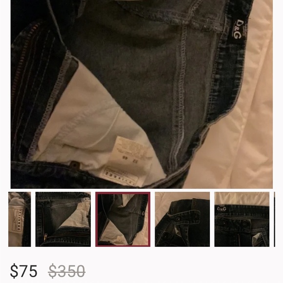 Authentic Dolce and Gabbana designer original jeans worn once. - Picture 5 of 6
